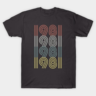 1981 Birth Year Retro Style T-Shirt